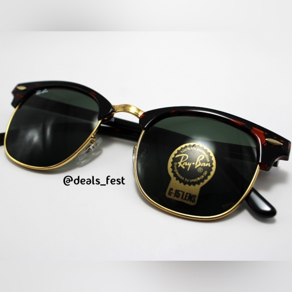 Model Display RayBan Clubmaster Green G15 RB3016 Tortoiseshell - Picture 9 of 16